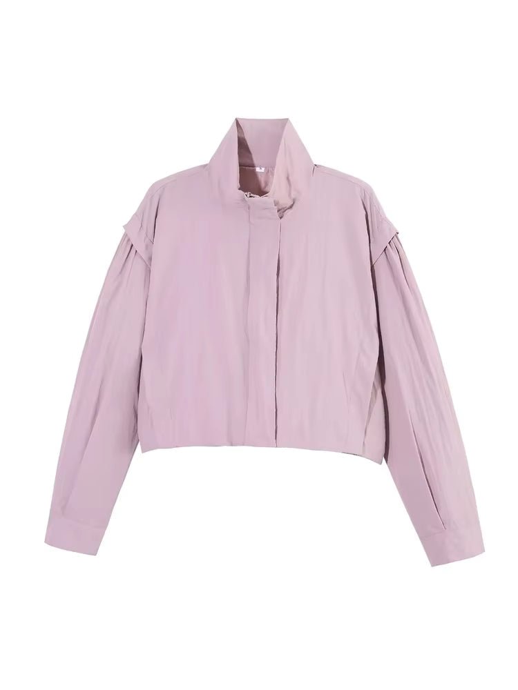 Natalie Cropped Windbreaker Jacket