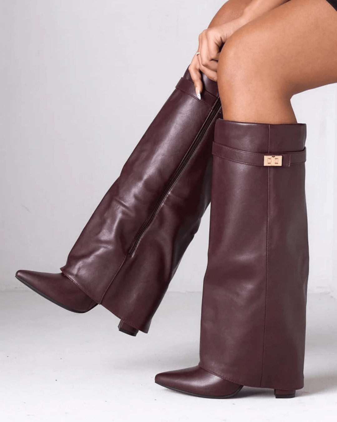 Jasmin Leather Lace-Up Boots