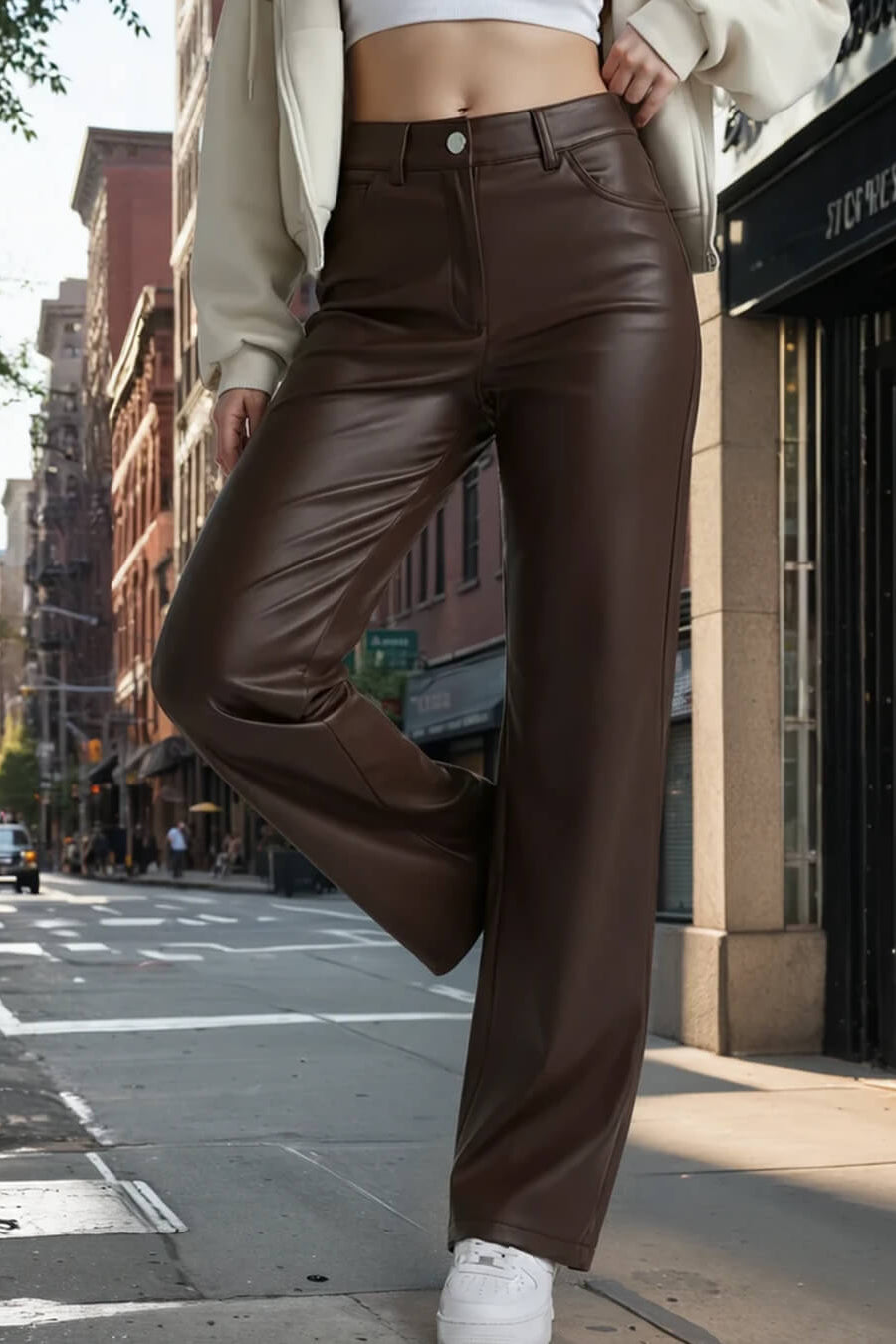 ZEYA - Adriana Classic Leather Pants