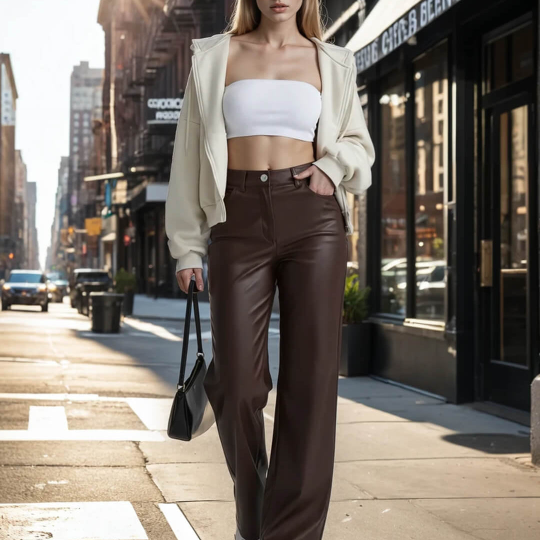 ZEYA - Adriana Classic Leather Pants