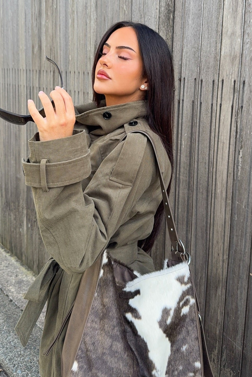 ZEYA - Anastasia Belted Windbreaker Jacket