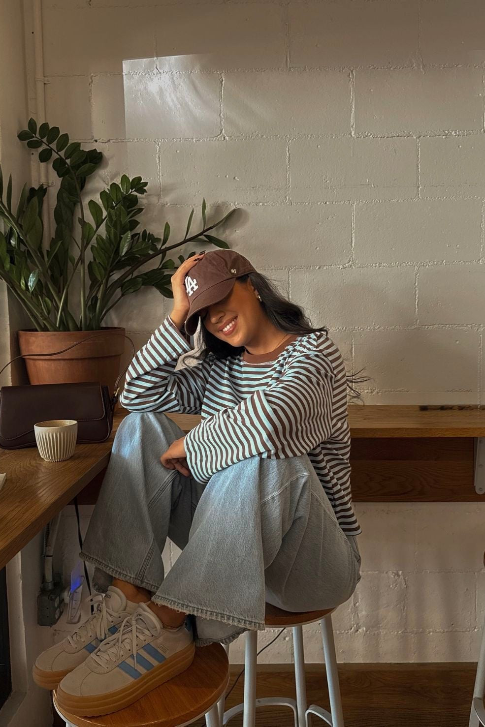 ZEYA - Angela Striped Oversized Knit Sweater