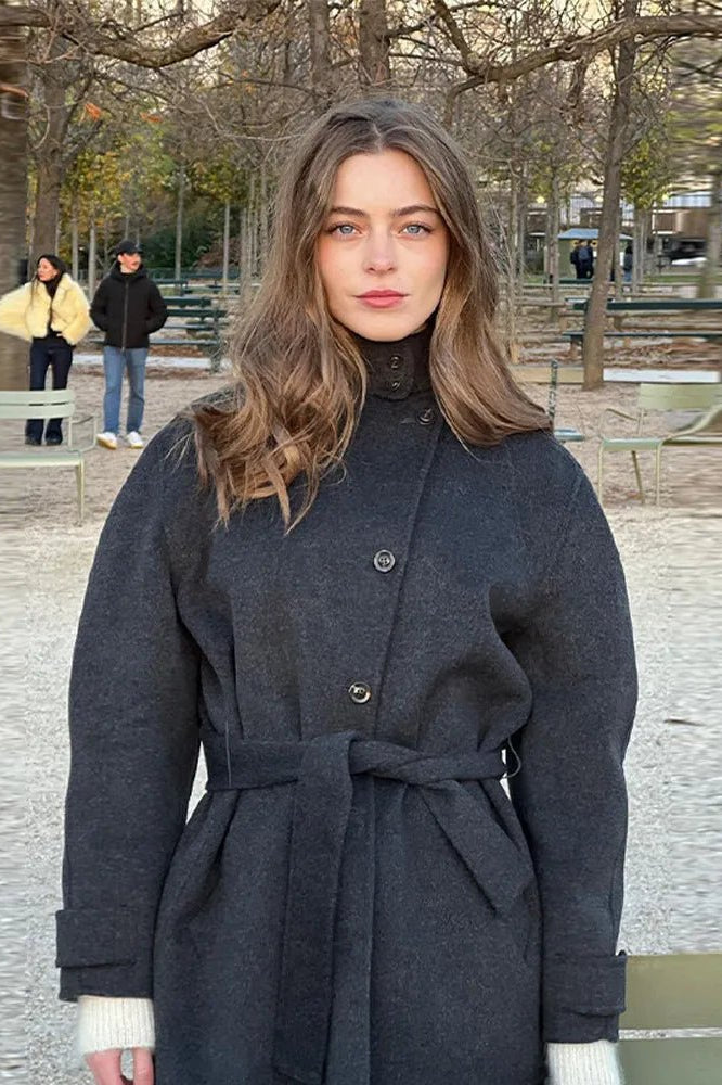 ZEYA - Anna Stand Collar Short Coat