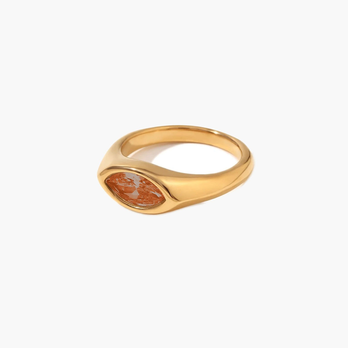 ZEYA - Aurora Ring - Colorful Horse Eye Zircon Ring in Durable Hypoallergenic Steel