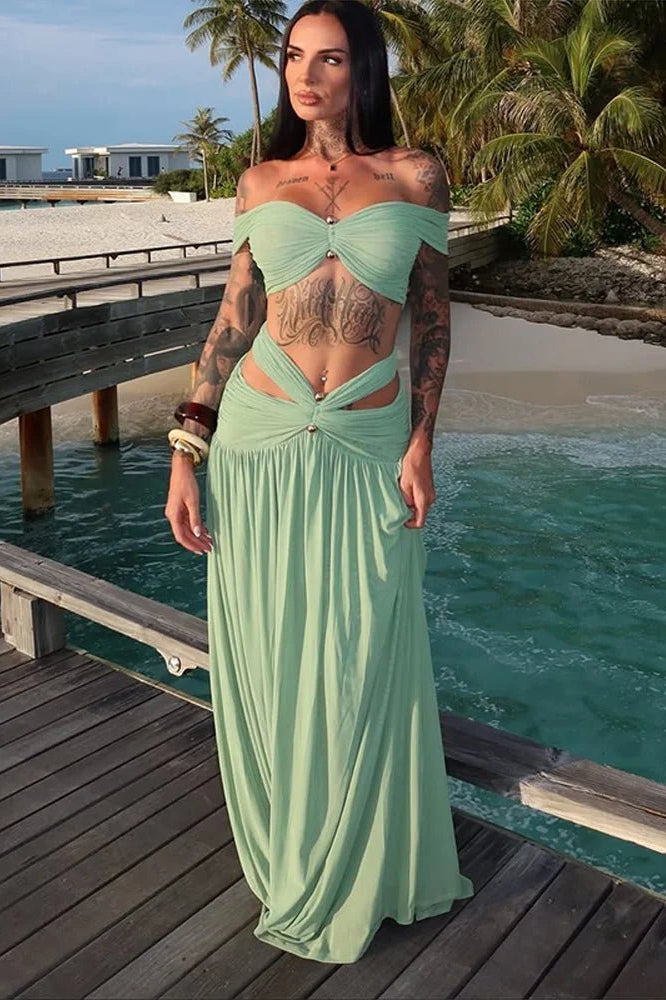 ZEYA - Emilia Backless Beach Two-Piece Set