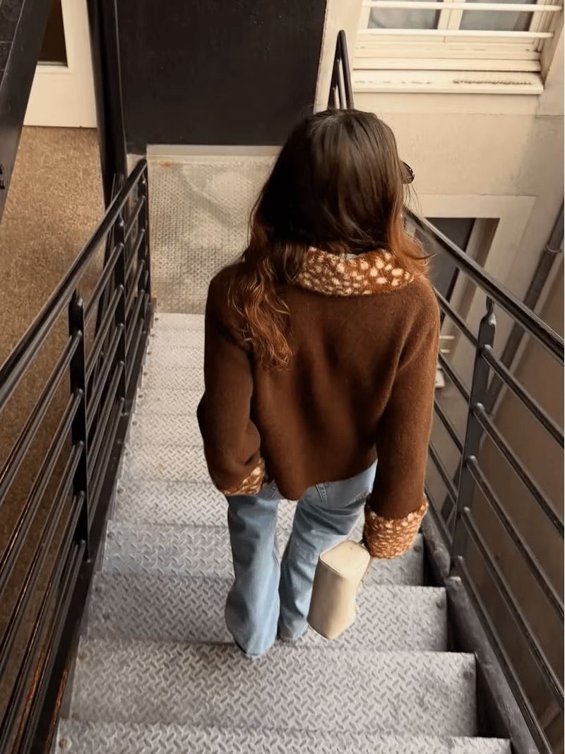 ZEYA - Emilia Faux Fur Trim Knit Cardigan