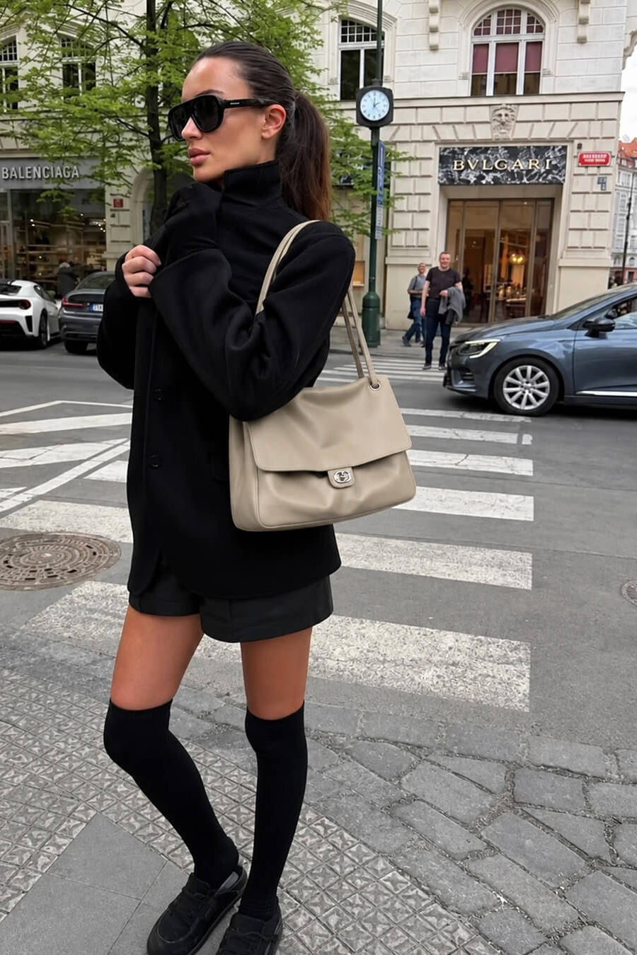 ZEYA - Emma Buckle Flap Shoulder Bag