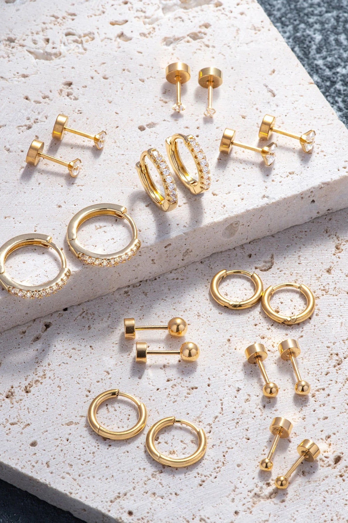 ZEYA - Emma Earring Hoop Set 10pcs