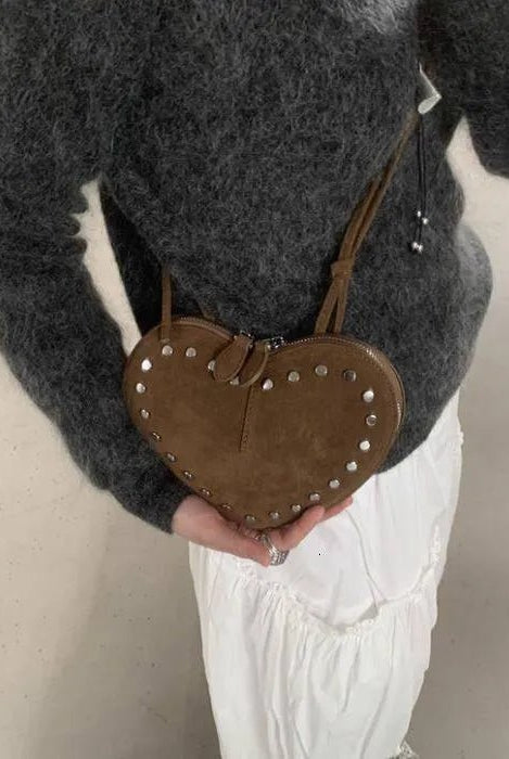 ZEYA - Esther Vintage Faux Suede Crossbody Bag
