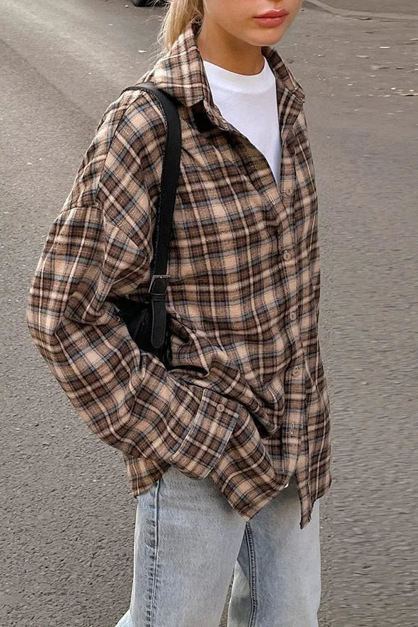ZEYA - Felly Loose Plaid Check Shirt