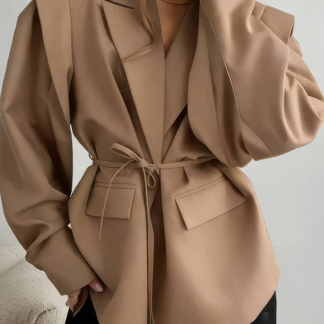 ZEYA - Filippa Wide Sleeve Belted Blazer
