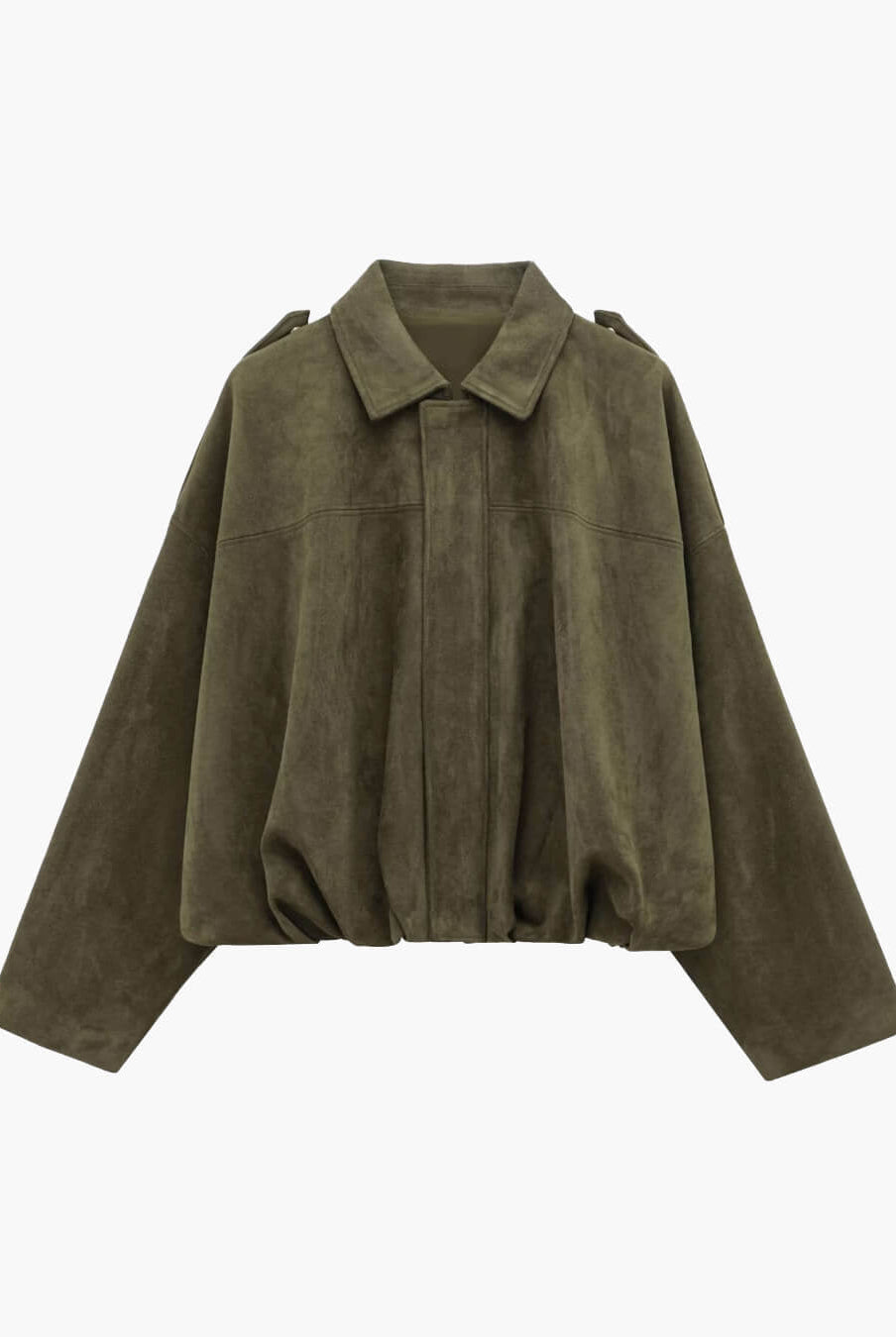 ZEYA - Helen Faux Suede Bomber Jacket