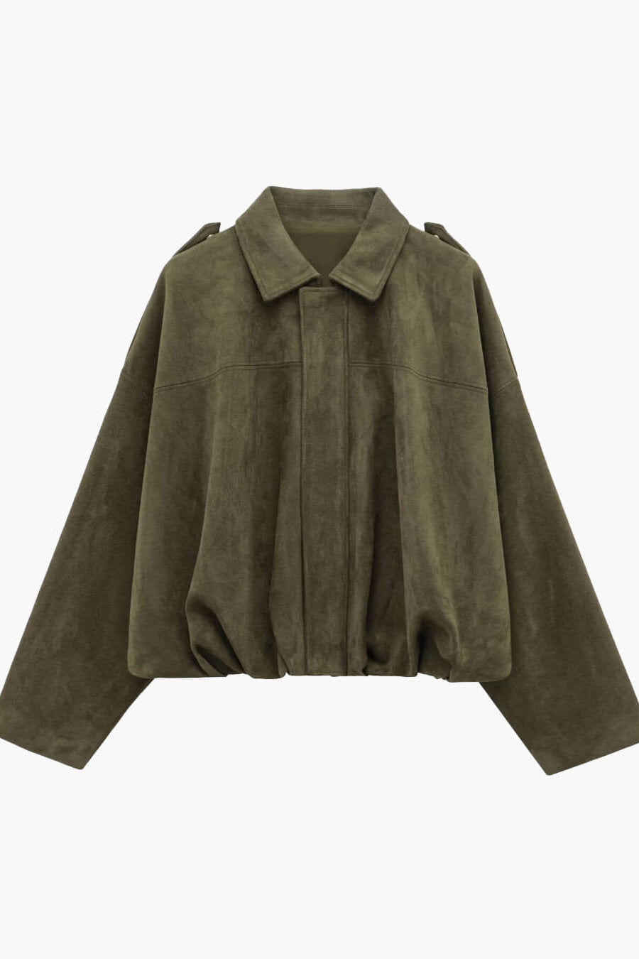 ZEYA - Helen Faux Suede Bomber Jacket