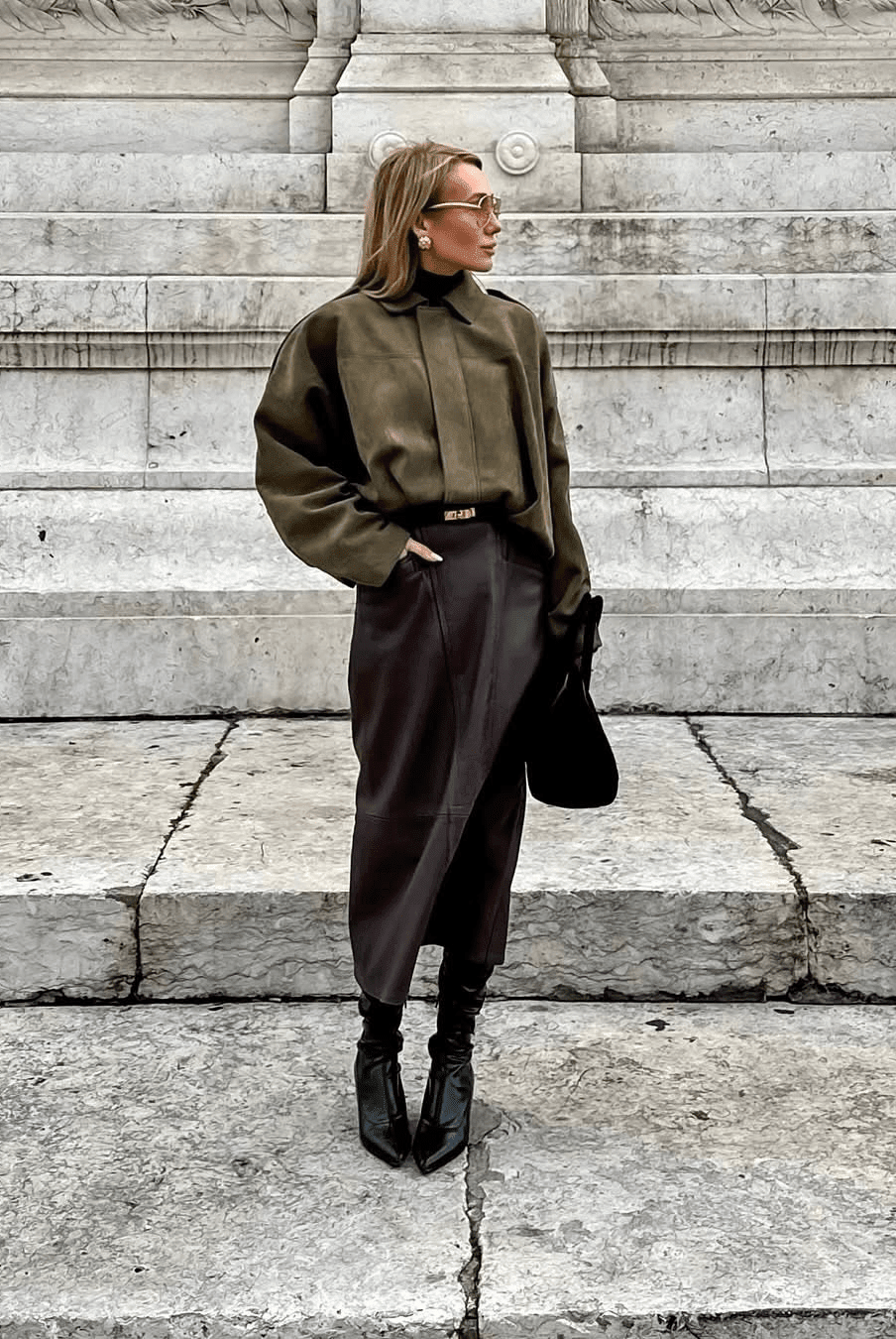 ZEYA - Helen Faux Suede Bomber Jacket