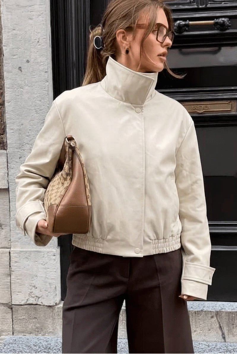 ZEYA - Helena Cropped Bomber Jacket