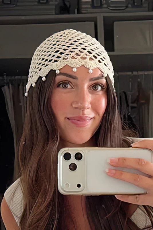ZEYA - Jane Crochet Hollow Beanie