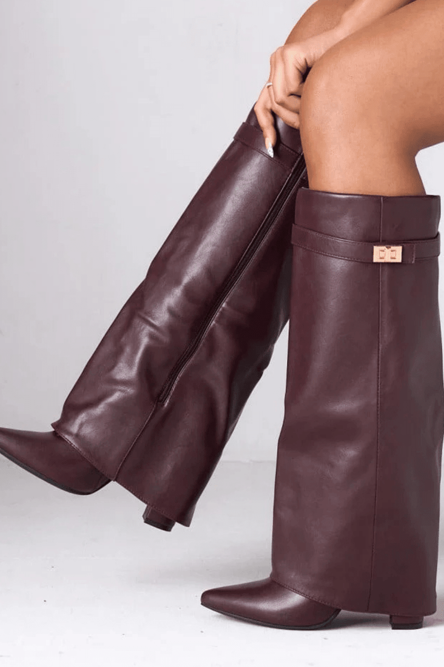 ZEYA - Jasmin Leather Lace-Up Boots