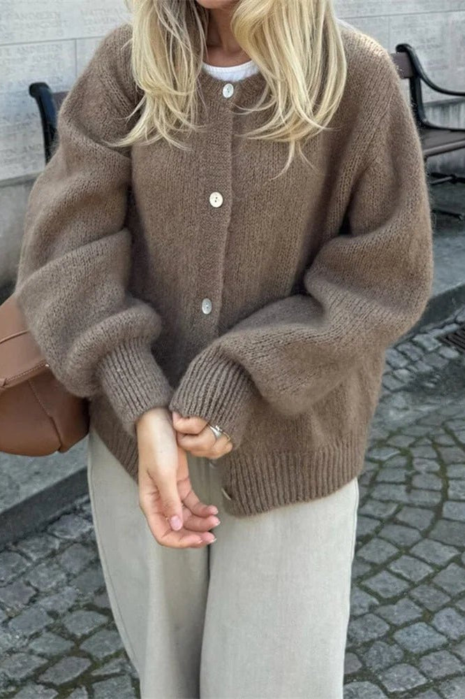 ZEYA - Jasmine Fuzzy Knit Cardigan