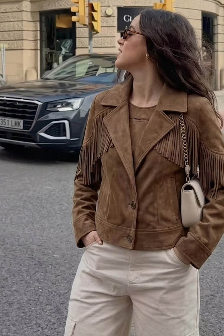 ZEYA - Julie Faux Suede Fringe Western Jacket