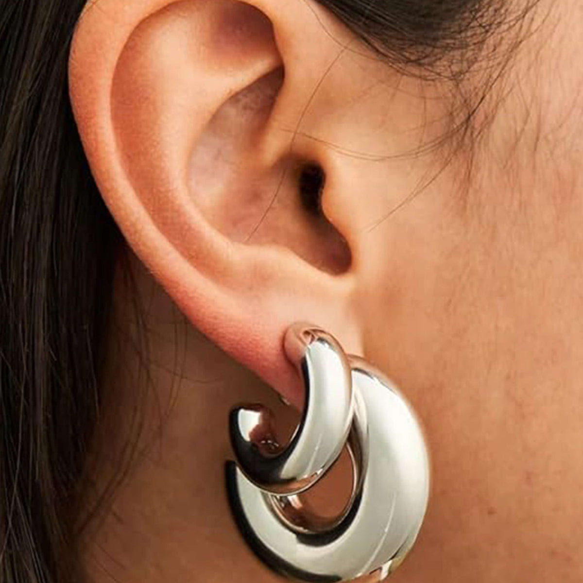 ZEYA - Kallie Gold Chunky Hoop Earrings