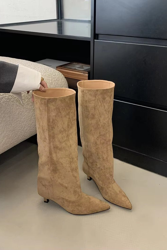 ZEYA - Kendall Knee High Suede Boots
