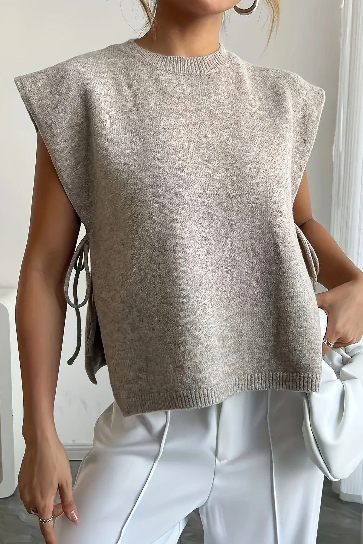 ZEYA - Laura Knitted Pullover Top with Bows