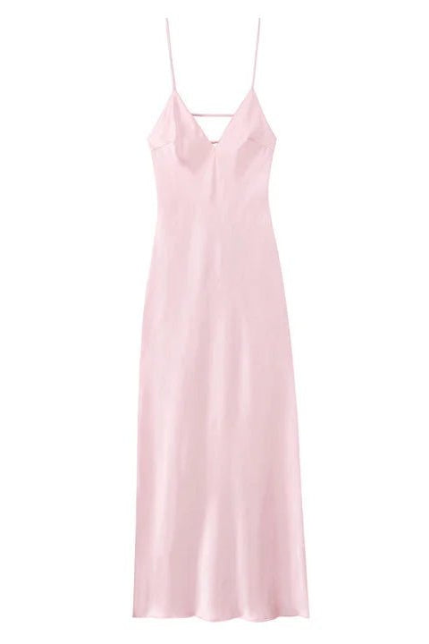 ZEYA - Liora Satin Backless Maxi Dress