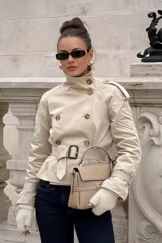 ZEYA - Lisa Cropped Trench Coat