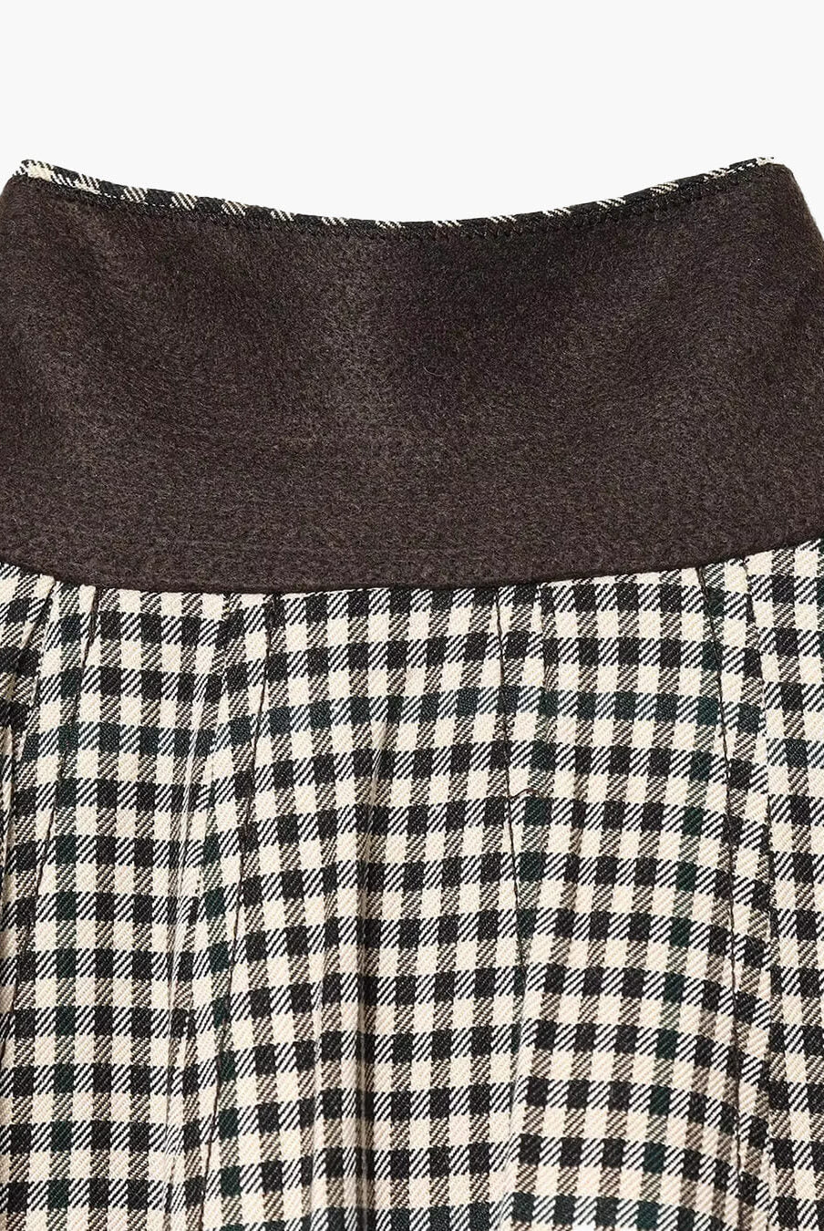 ZEYA - Lisa High Neck Checked Bomber Jacket