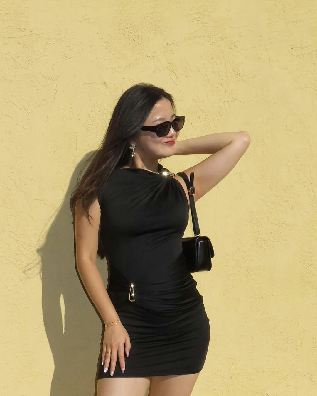 ZEYA - Margaret Mini Dress with Gold Detail