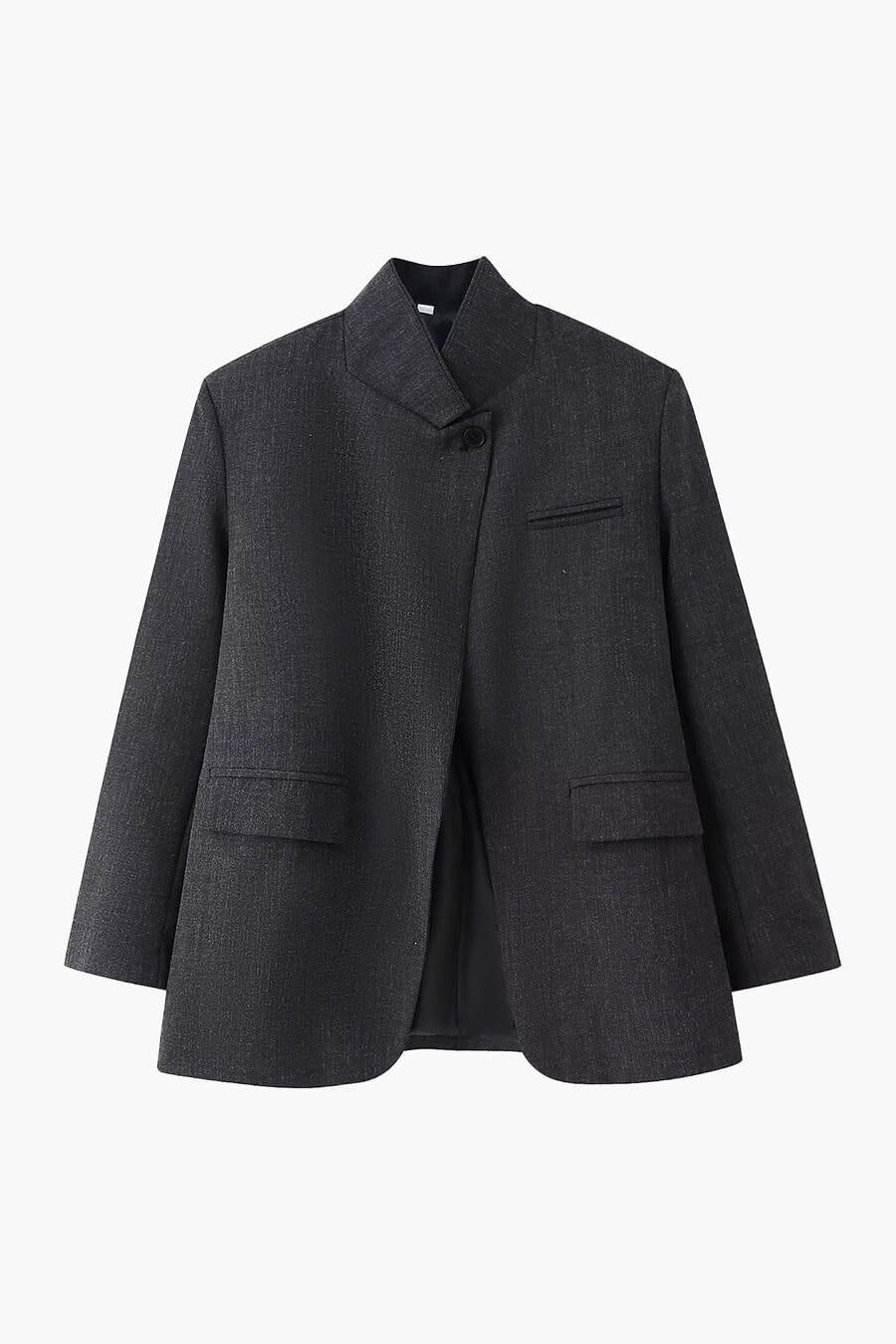 ZEYA - Melanie Plaid Stand Collar Blazer