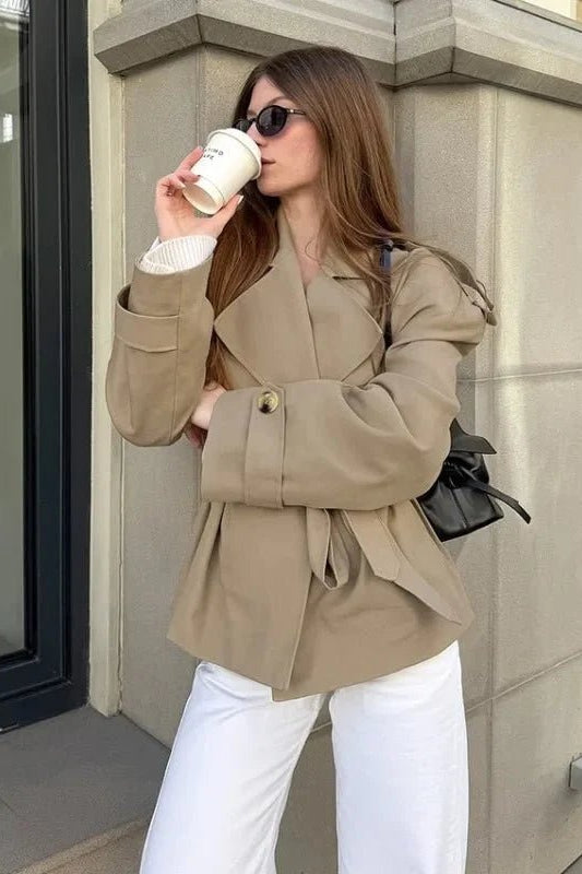 ZEYA - Melody Crop Trench Coat