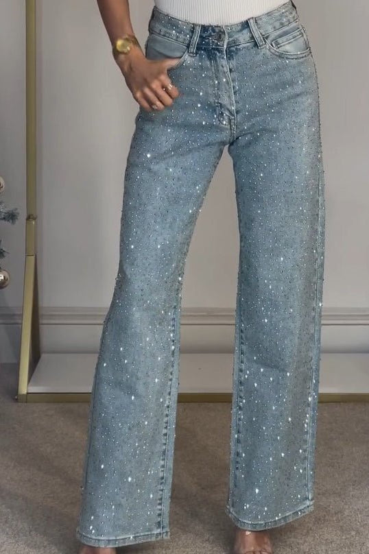 ZEYA - Mica High - Waist Glitter Jeans