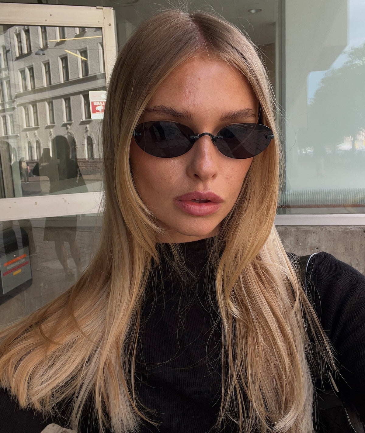 ZEYA - Patricia Frameless Retro Sunglasses