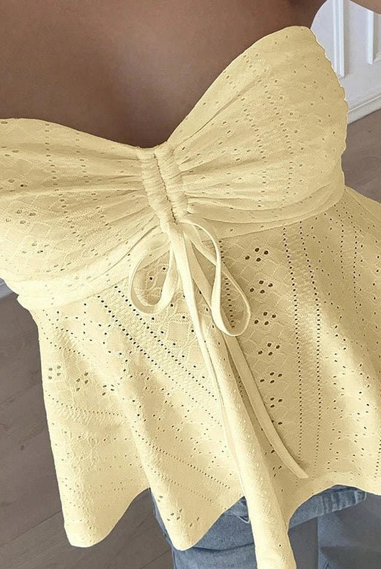 ZEYA - Rosalie Eyelet Bandeau Top