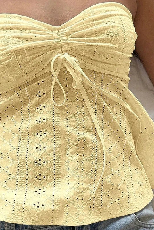 ZEYA - Rosalie Eyelet Bandeau Top