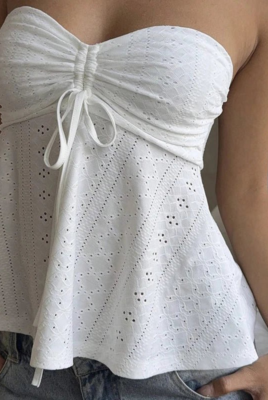 ZEYA - Rosalie Eyelet Bandeau Top