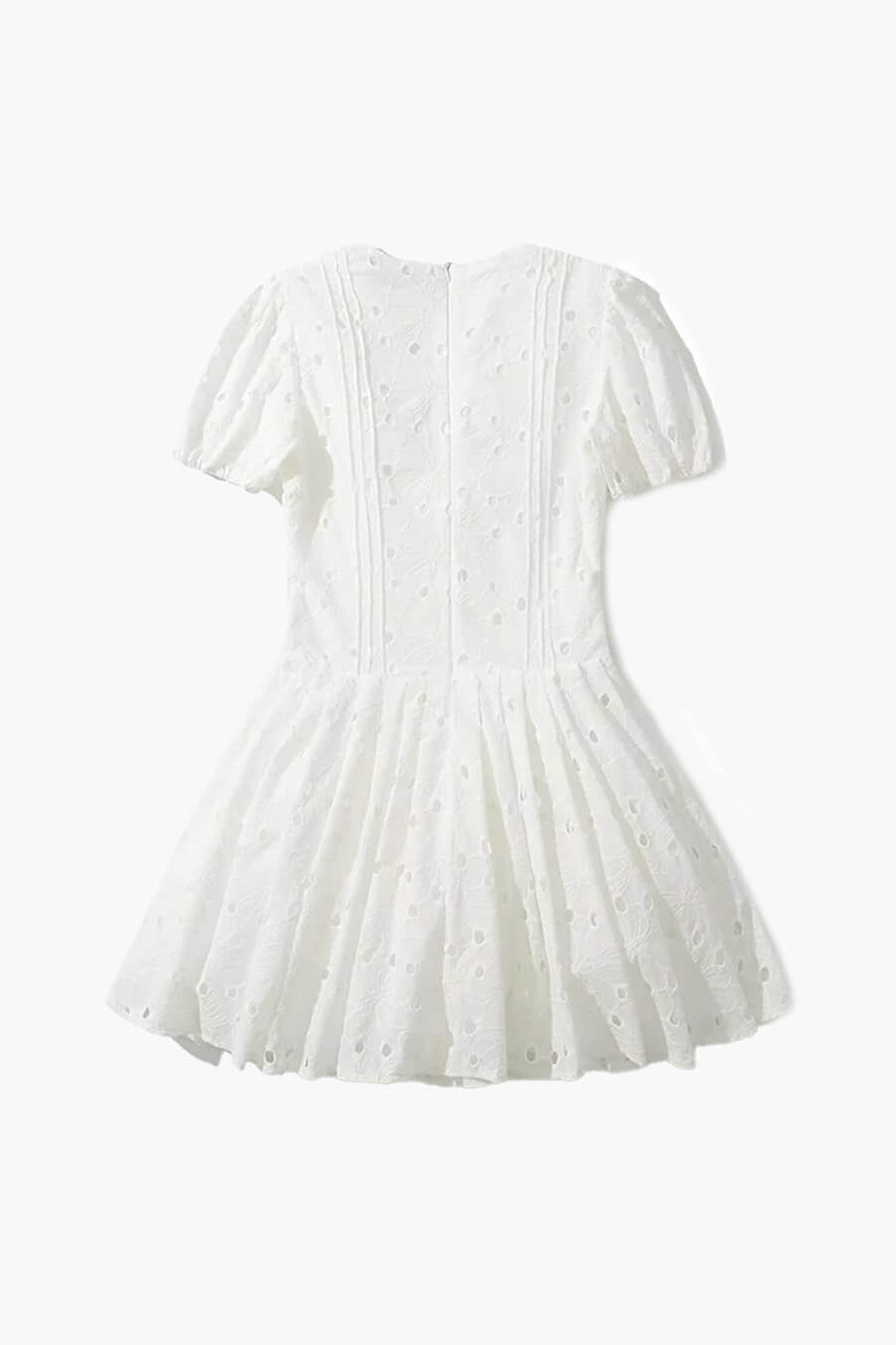 ZEYA - Shayne Puff Sleeve Embroidered Mini Dress