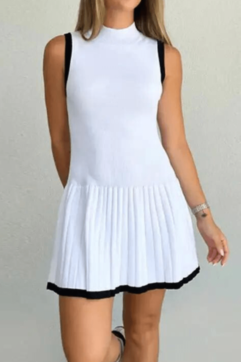 ZEYA - Sophie Drop-Waist Contrast Knit Dress