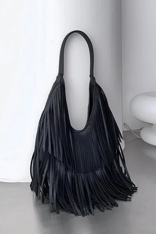 ZEYA - Valerie Tasseled Hobo Bag