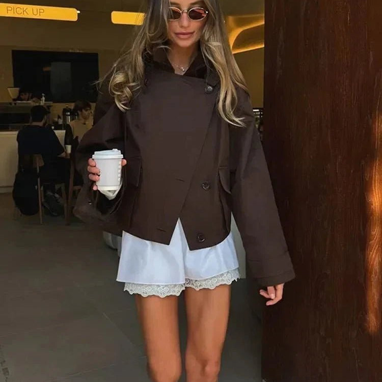 ZEYA - Vanessa Cropped Trench Coat