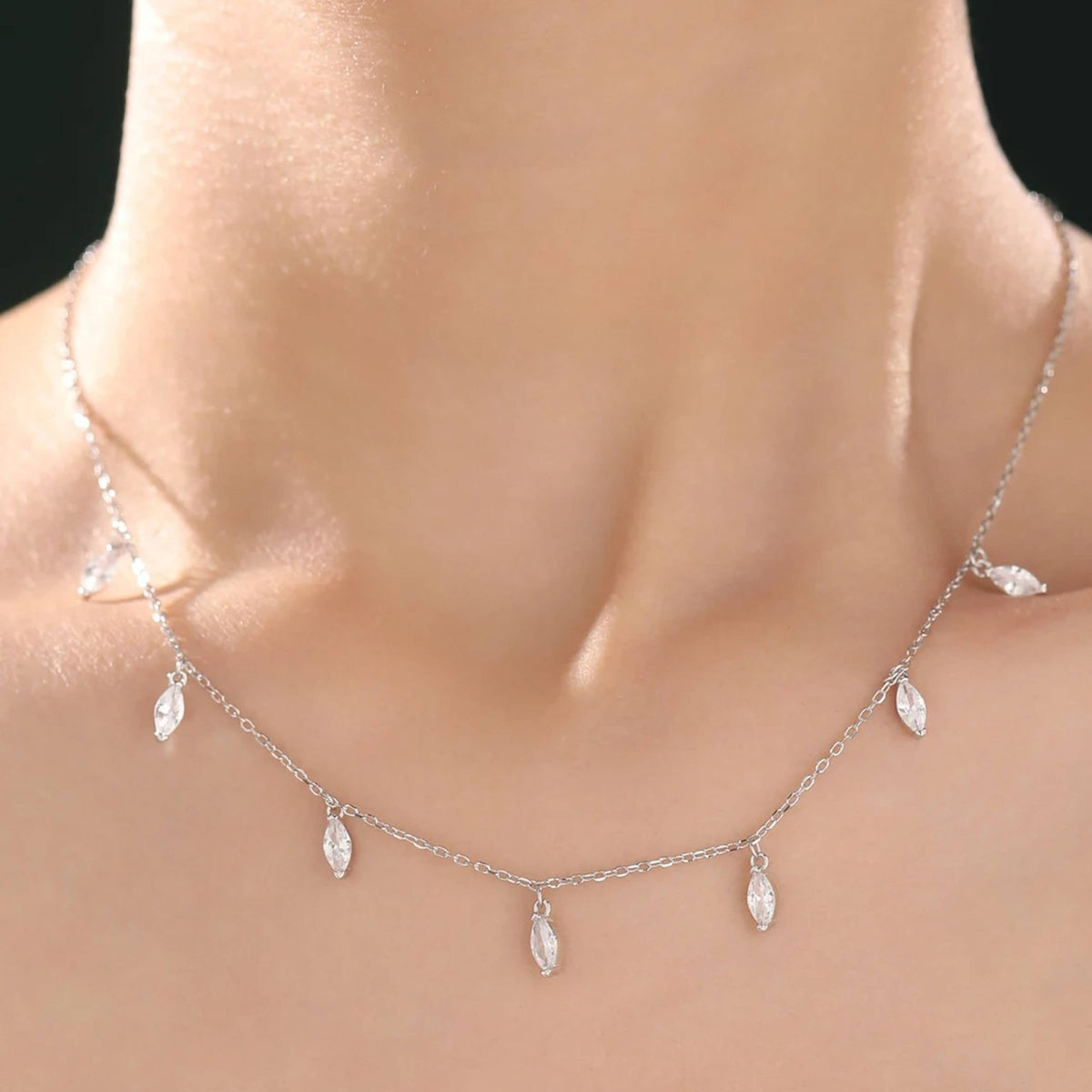 ZEYA - Vera Marquise Cut Necklace