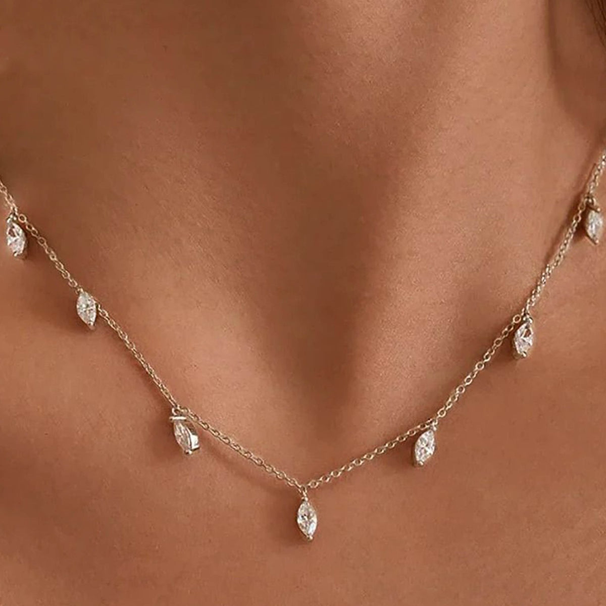ZEYA - Vera Marquise Cut Necklace