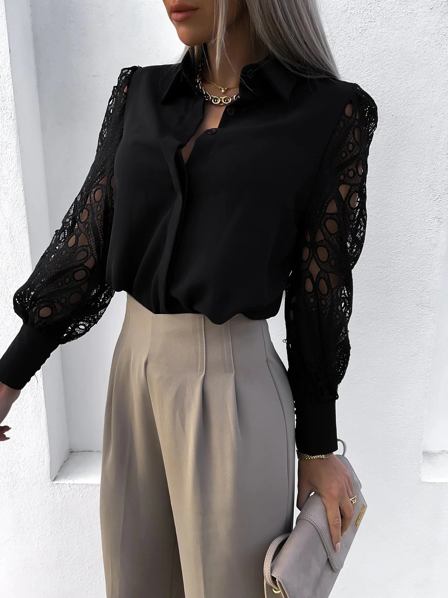 ZEYA - Vina Chiffon Long Sleeve Top