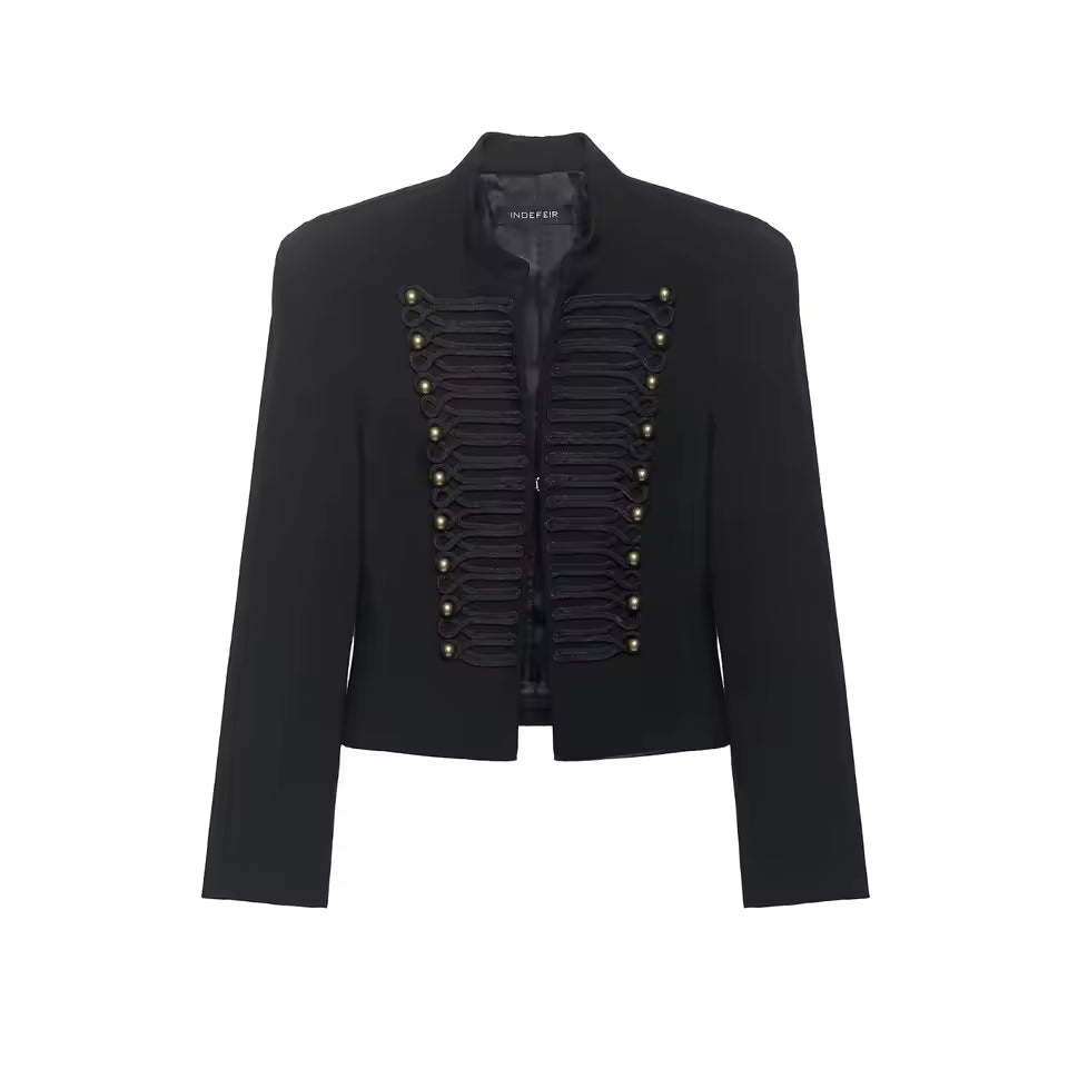 Denise Military Leather Jacket