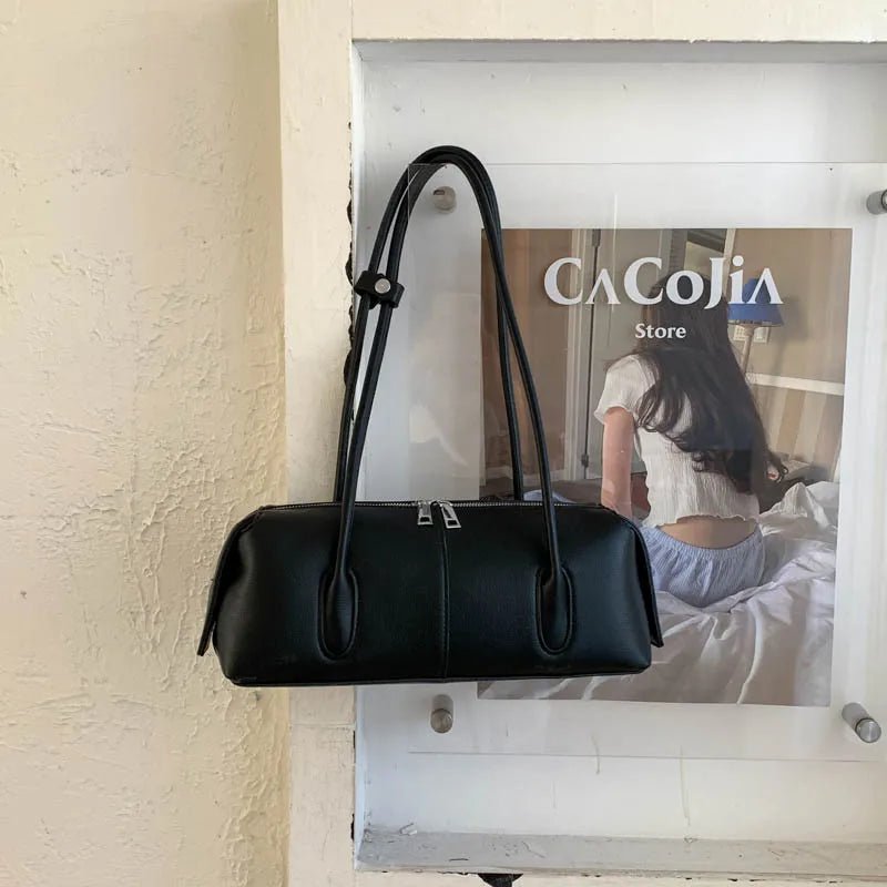 Hannah Cylindrical Leather Shoulder Bag