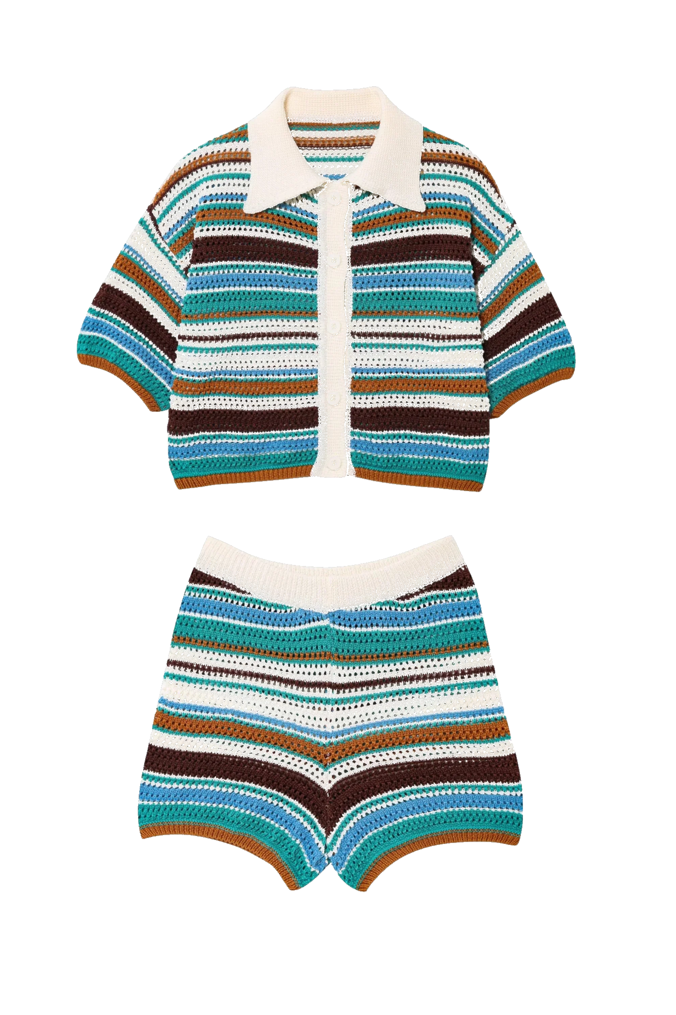 Iris Striped Crochet Co-ord Set