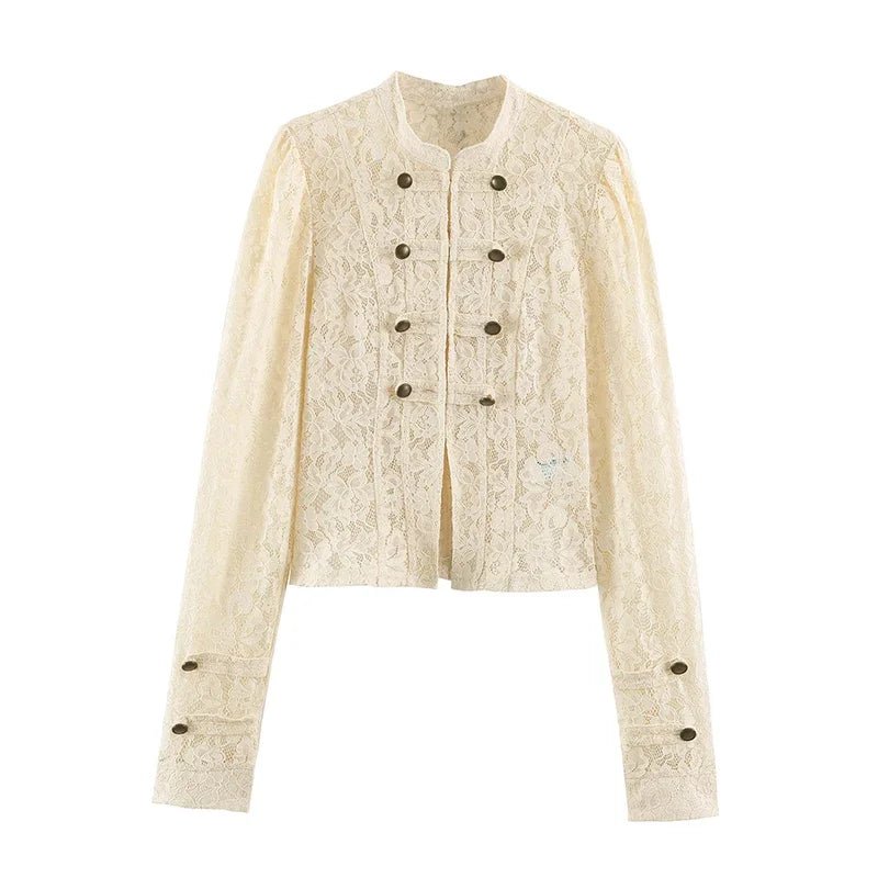 Esther Sheer Lace Patchwork Jacket