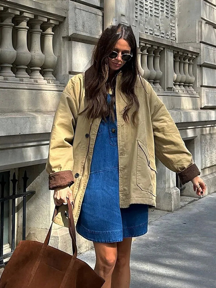 Fiona Vintage Utility Canvas Jacket