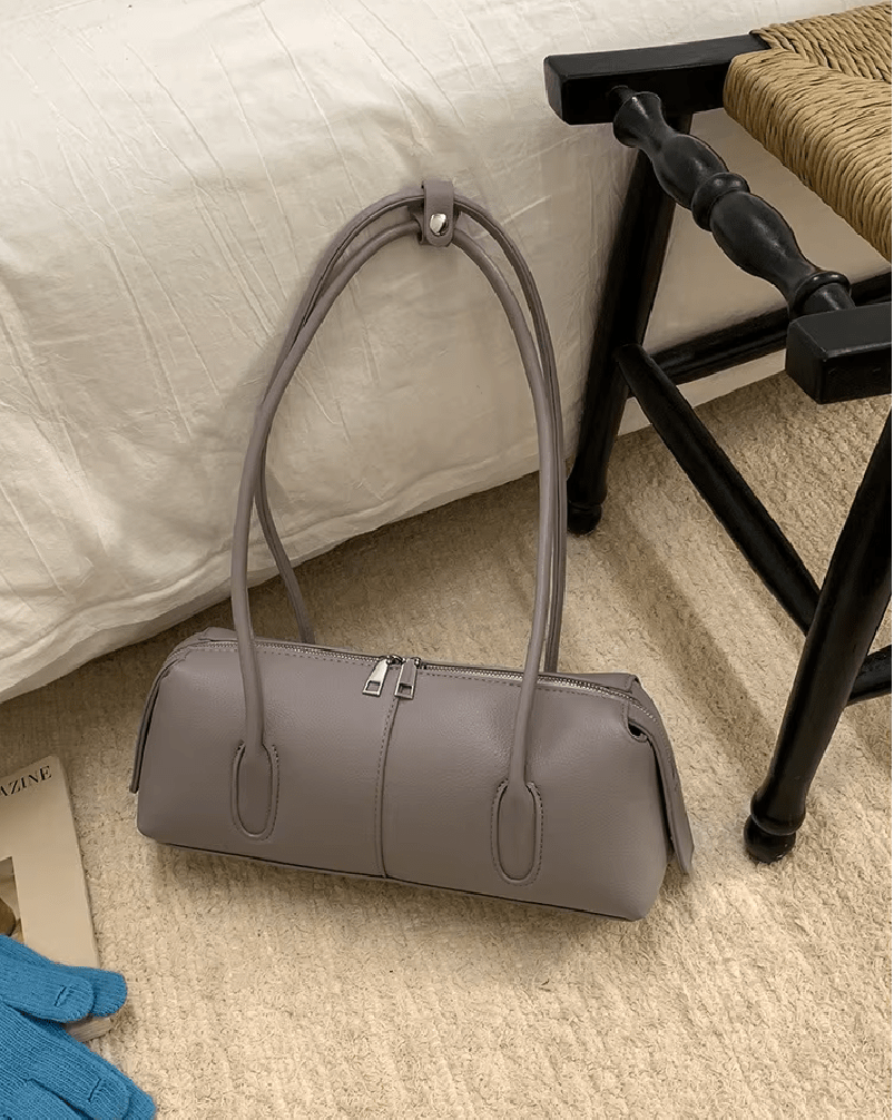 Hannah Cylindrical Leather Shoulder Bag